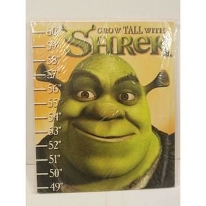 Grow Tall With‎ Shrek Child Growth Chart 2004 Donkey Fiona DreamWorks New Sealed